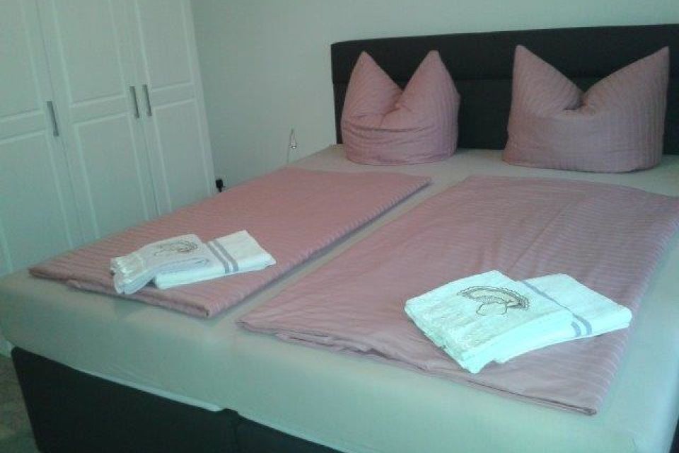 erienwohnung Grimnitzsee Schlafzimmer 1, Foto: Grita Kiewitt, Lizenz: Grita Kiewitt